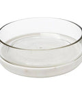 Blanc Marble + Glass Bowl Kitchen Essentials