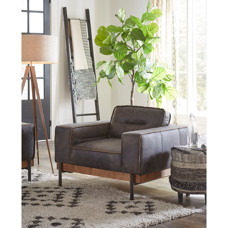 Marrakesh Storage Stool 18" Fluffy Black As Side Table