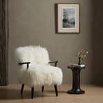 Gino End Table-Raw Black