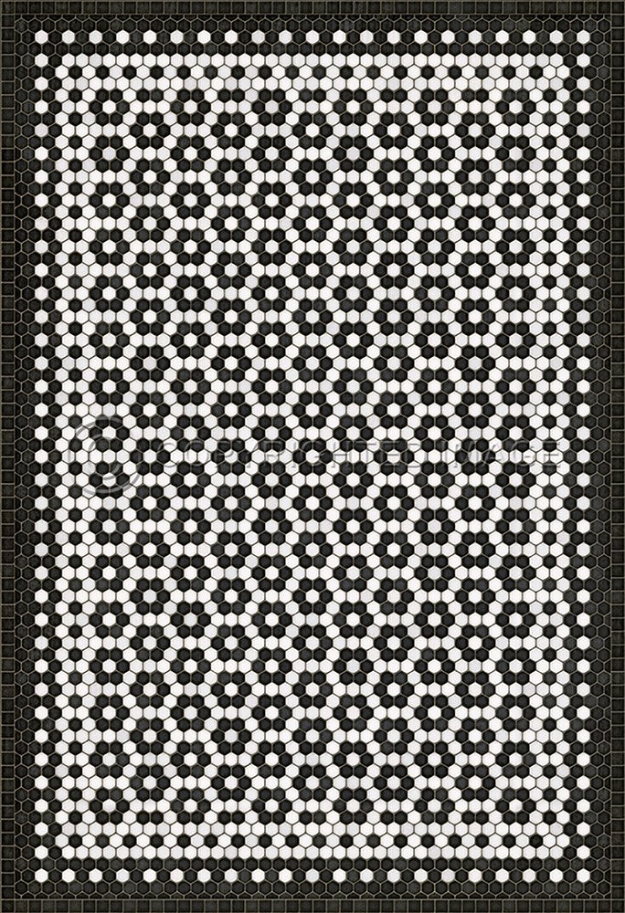 Lehigh Valley Furniture Flooring Vinyl Floorcloth Vintage Mosaic Tile Pet Safe Kid Friendly Rug Outdoor