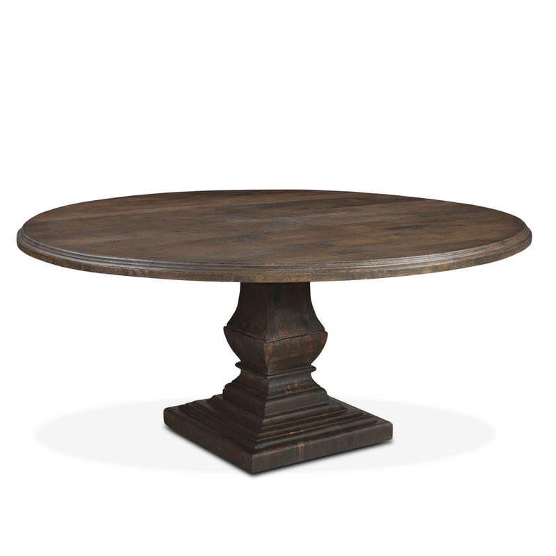 Nimes Round Dining Table 72" Weathered Mango