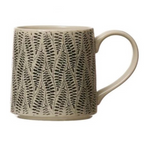 Hand Stamped Ceramic Mug + Coffee +Tea