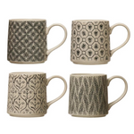 Hand Stamped Ceramic Mugs + Coffee +Tea