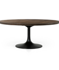 71" Wood Top Tulip Base Dining Table