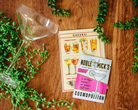 Noble Mick's Single Serve Craft Cocktail - Cosmo + Cheers Greeting Card