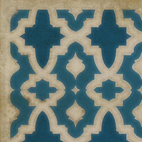 Pattern 31 "The Blue Mosque" Vinyl Floorcloth