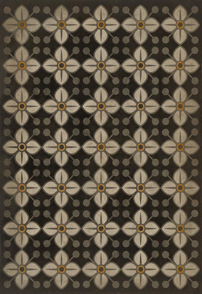 Pattern 32 "Daffodils" Vinyl Floorcloth