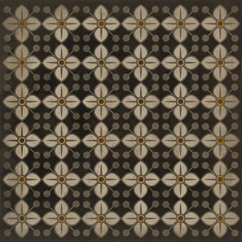 Pattern 32 "Daffodils" Vinyl Floorcloth