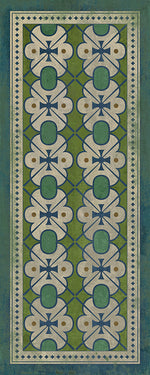 Pattern 05 "Mrs Peacock" Vinyl Floorcloth