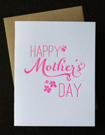 Happy Mother's Day Letterpress Card