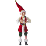 16" Posable Elf with Champagne Glass A Christmas