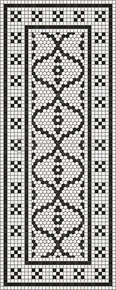 Lehigh Valley Furniture Flooring Vinyl Floorcloth Vintage Mosaic Tile Pet Safe Kid Friendly Rug Outdoor