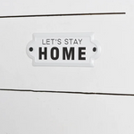 Let's Stay Home Tin Sign