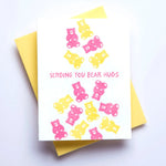 Sending You Bear Hugs Letterpress Card