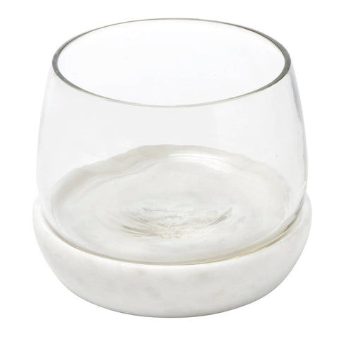 Blanc Marble + Glass Small Bowl Kitchen Essentials