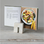 Blanc Marble Cookbook/Display Stand Kitchen Essentials