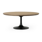 Powell Dining Table, Bright Brass Clad