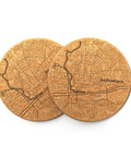 Bethlehem Map Cork Coasters, Set of 2 Kitchen Essentials