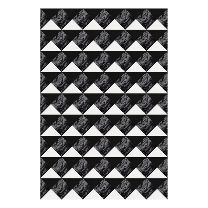C+H Designs "House Of Gray" Vinyl Floorcloths Vinyl Floorcloths 24x36: 120x168, 24x36, 36x60, 60x84, 72x108, 96x144