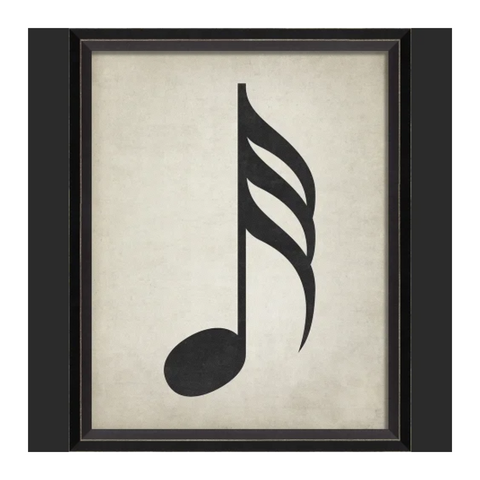 BC Music Note Thirty Second Note Wall Art - Small Wall Art