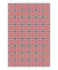 C+H Designs "Red Letter" Vinyl Floorcloth Vinyl Floorcloths 24x36: 120x168, 24x36, 36x60, 60x84, 72x108, 96x144