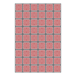 C+H Designs "Red Letter" Vinyl Floorcloth Vinyl Floorcloths 24x36: 120x168, 24x36, 36x60, 60x84, 72x108, 96x144