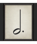 BC Music Note Dotted Half Note Wall Art - Small Wall Art