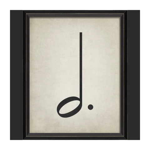 BC Music Note Dotted Half Note Wall Art - Small Wall Art