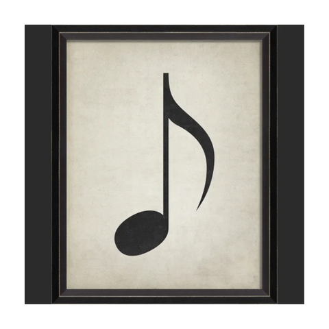 BC Music Note Eighth Note Wall Art - Small Wall Art