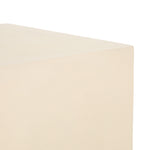 Hugo End Table-Parchment White