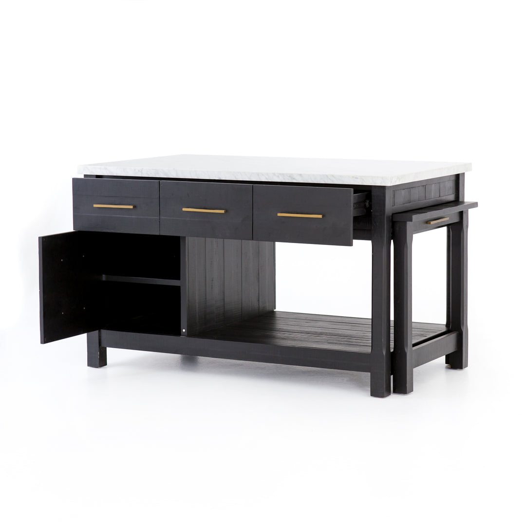 Ian Kitchen Island - Black Acacia – Domaci
