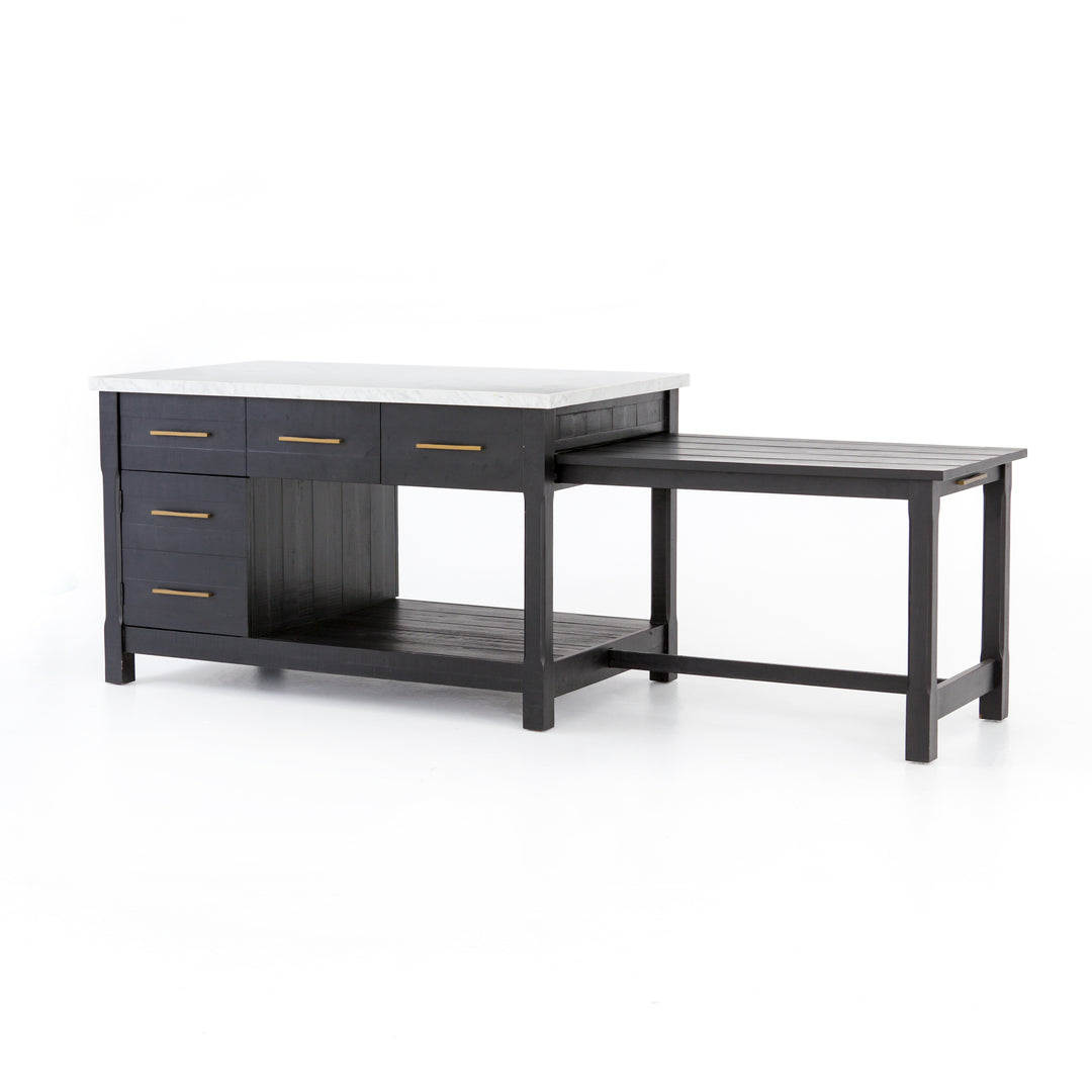Ian Kitchen Island - Black Acacia – Domaci