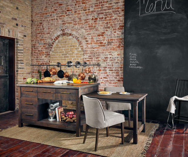 Ian Kitchen Island - Rubbed Black – Domaci