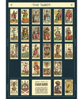 Cavallini The Tarot Poster + Dorm Room Decor + Suitable for Framing + 22 Arcani Maggiori + Tarot Cards