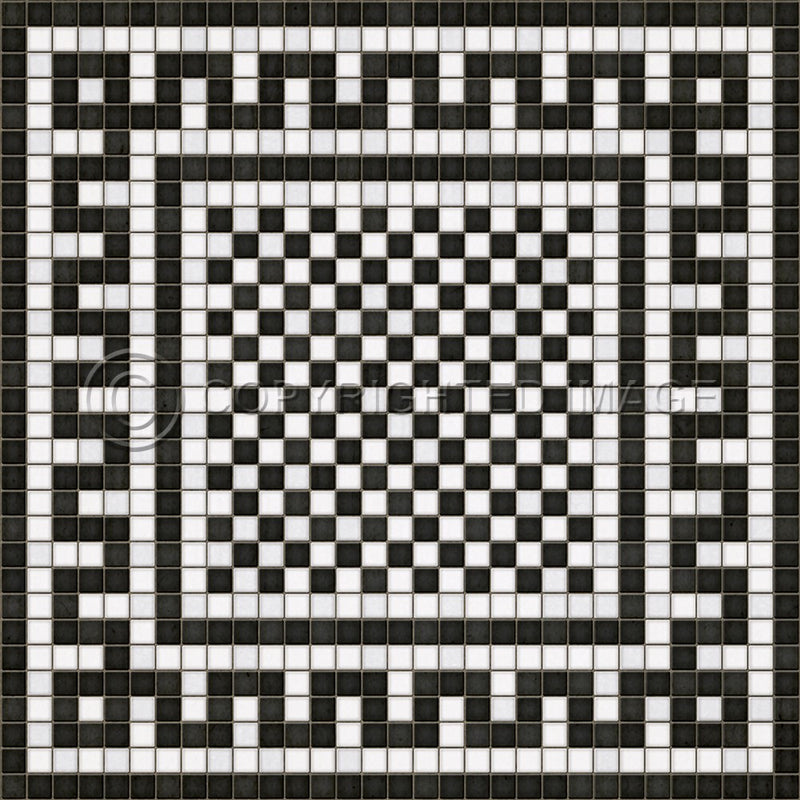 Lehigh Valley Furniture Flooring Vinyl Floorcloth Vintage Mosaic Tile Pet Safe Kid Friendly Rug Outdoor