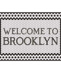 Welcome To Brooklyn Vinyl Doormat Welcome Mat