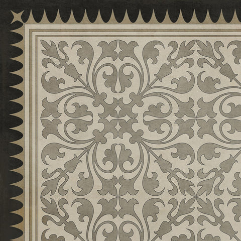 Pattern 21 "The White Knight" Vinyl Floorcloth
