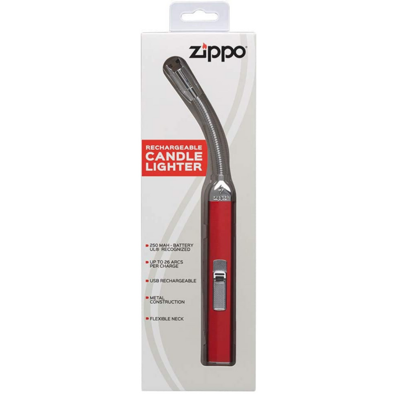 Zippo Rechargeable Candle Lighter Candy Apple Red In Box