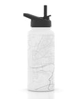 Bethlehem Map Insulated Hydration Bottle, White Barware