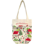 Cavallini Christmas Village "It's Christmas" Tote Bag