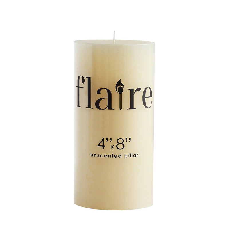 Flaire 4" x 8" Pillar Candle