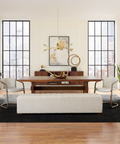 White Leather Dining Chair Ergonomic Design Top Grain