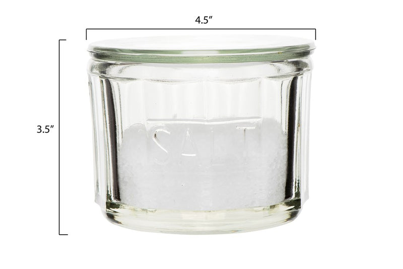 Vintage Style Pressed Glass Salt Cellar Dimensions