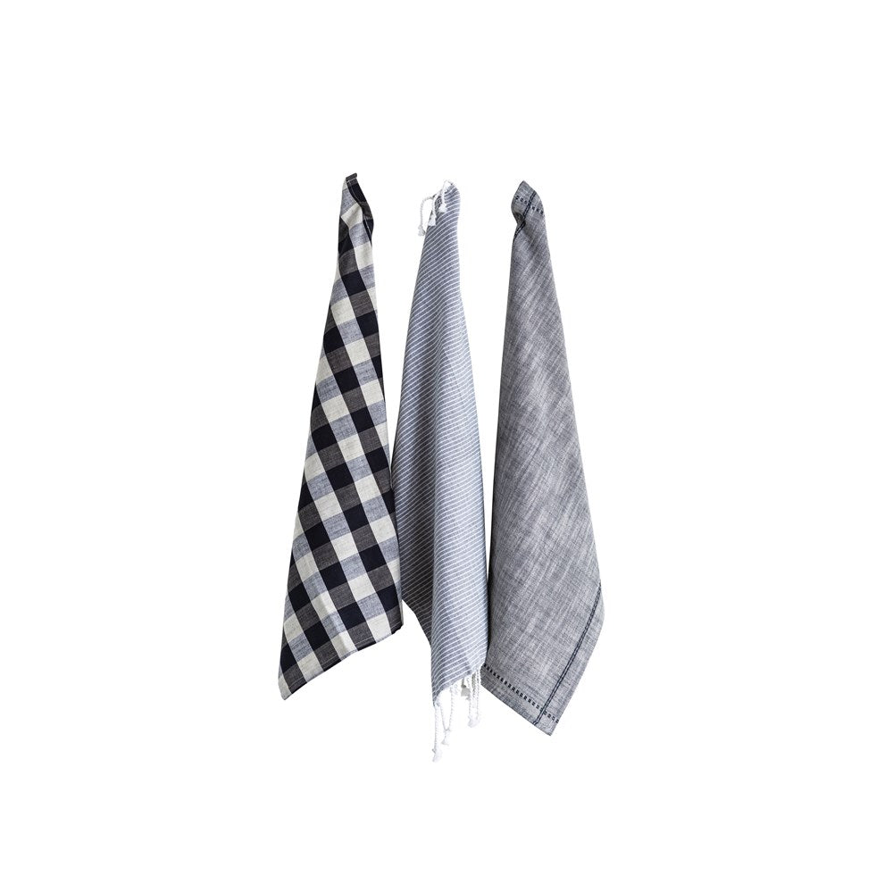 Black & White Dish Towels (set of 3)