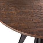 Carnegie 42" Adjustable Round Table - Bandsaw Teak