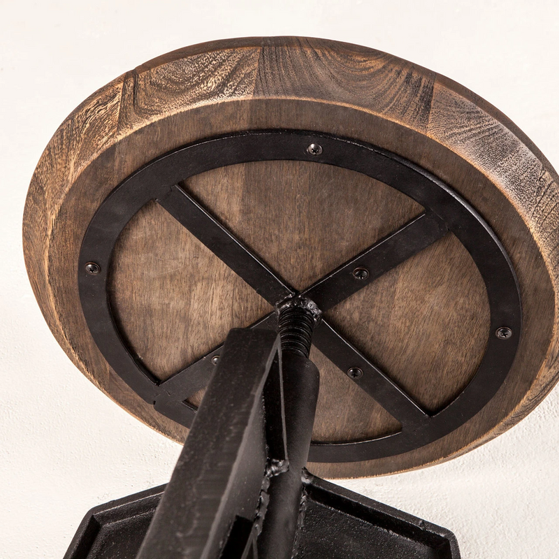 Carnegie Adjustable Stool - Bandsaw Teak