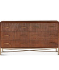 Solid Wood 6 Drawer Dresser Mango Wood Cosmopolitan