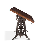 Hoover Mason Adjustable Drafting Desk, Walnut