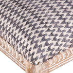 Marrakesh 48" Upholstered Chocho Fabric Ottoman Detail