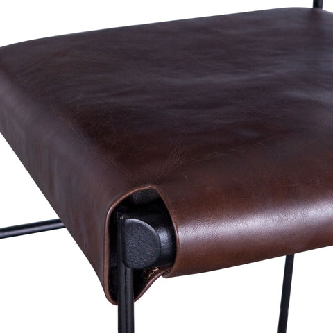 New York Bar Chair Chocolate Leather